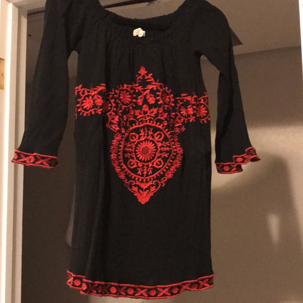 Black off the shoulder dress!